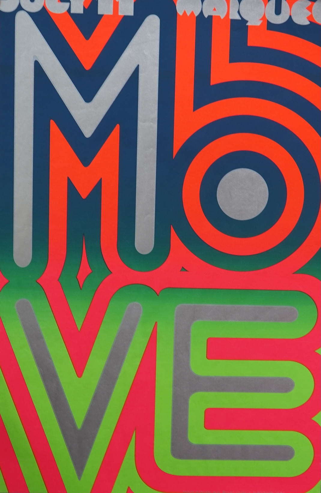 The Move interest; an unframed poster designed by Nigel Waymouth and Michael English for The Move at the Marquee Club, July 11th 1967, Hapshash & the Coloured Coat, printed in England, copyright Osiris Visions, 74 x 49cm